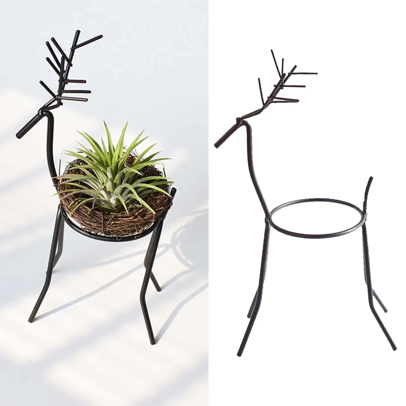 Metal Air Plant Holder Hanger Display Container Indoor Tillandsia Container for office Living Room Table Centerpiece Desktop