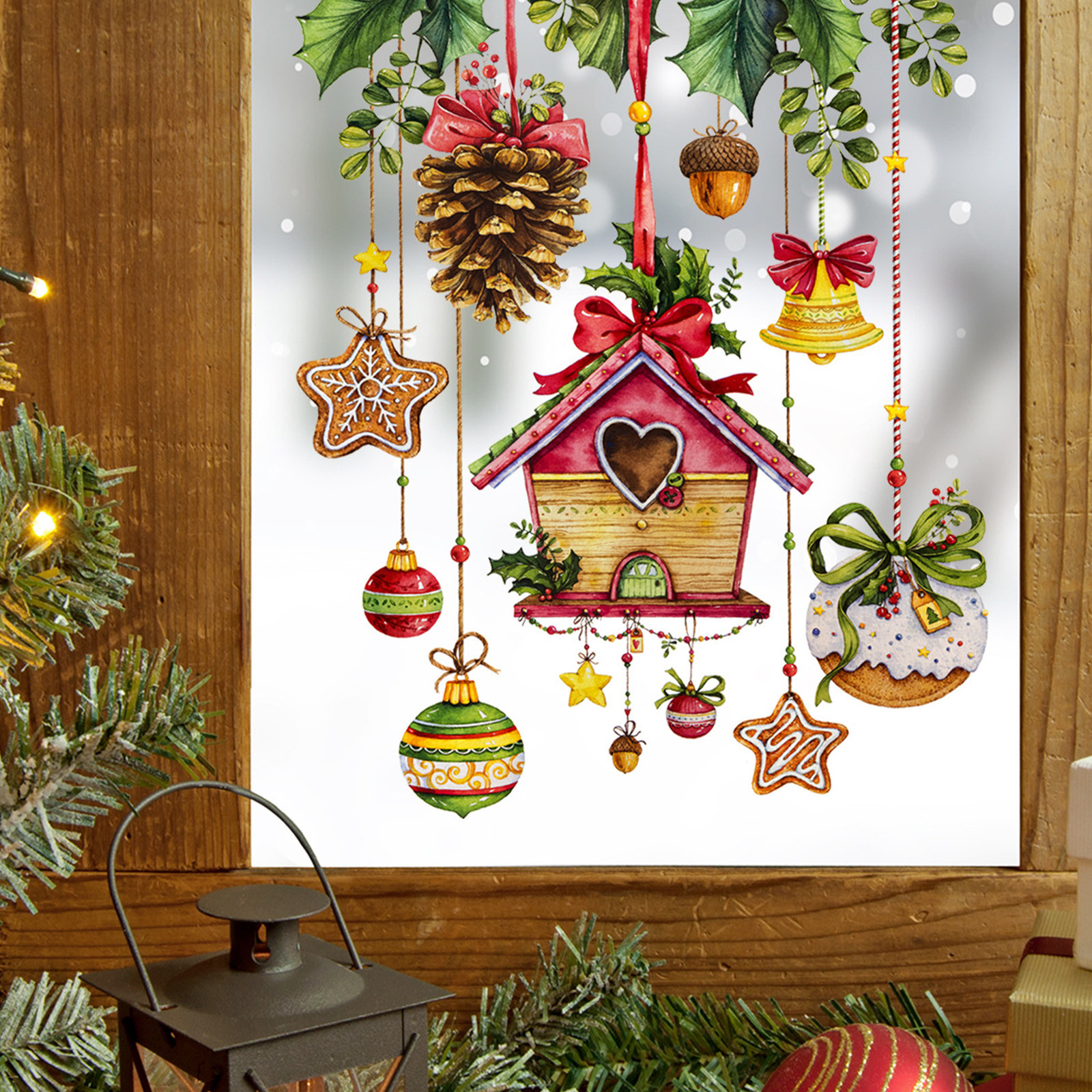 Description Picture 6 of itemChristmas Window Stickers Merry Christmas Decoration For Home Kids Room Wall Mirror Sticker Window Glass Sticker New Year 2023