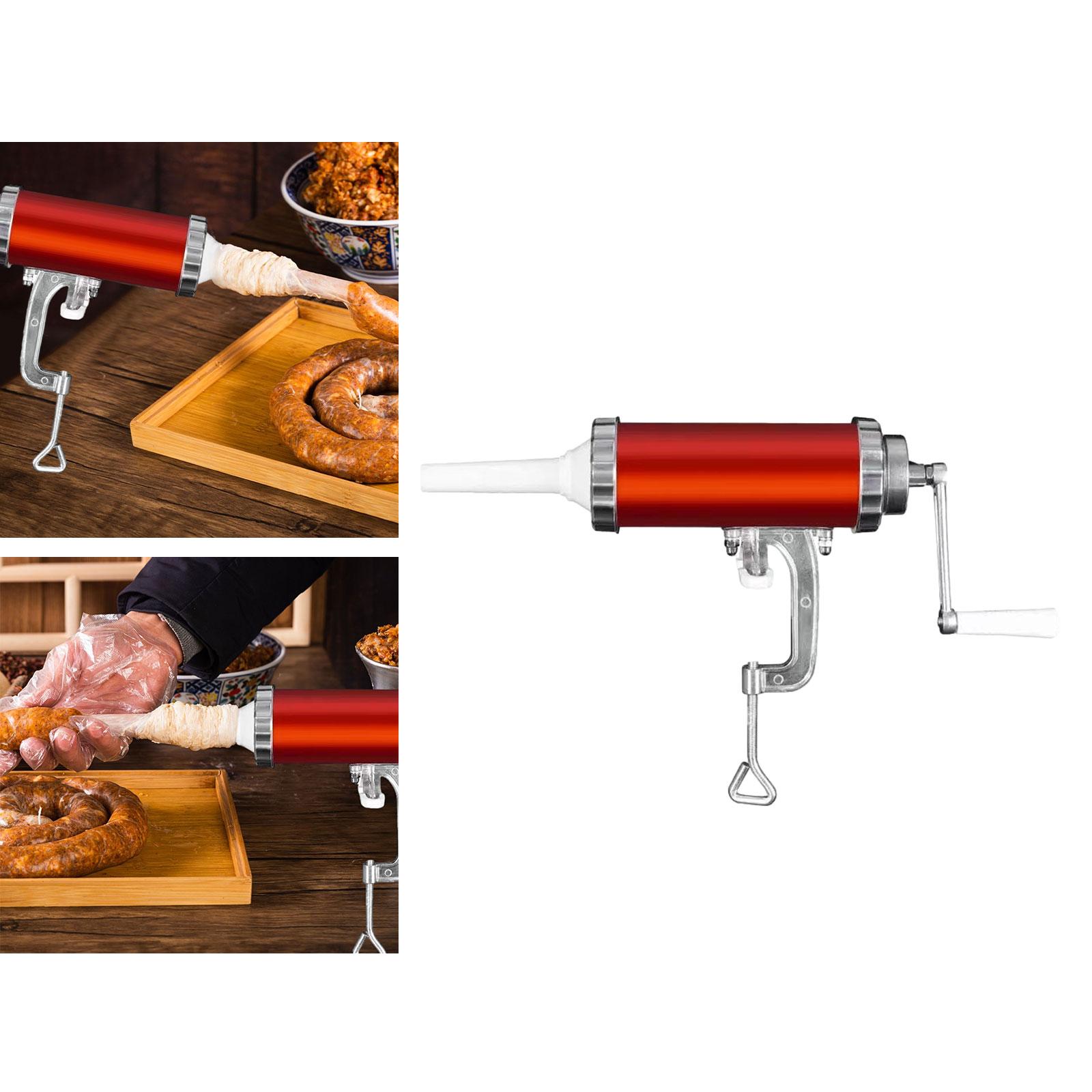 Sausage Stuffer Salami Maker DIY Manual Sausage Maker Horizontal for Family Reunion Holiday Sausages Beef Sausages Household