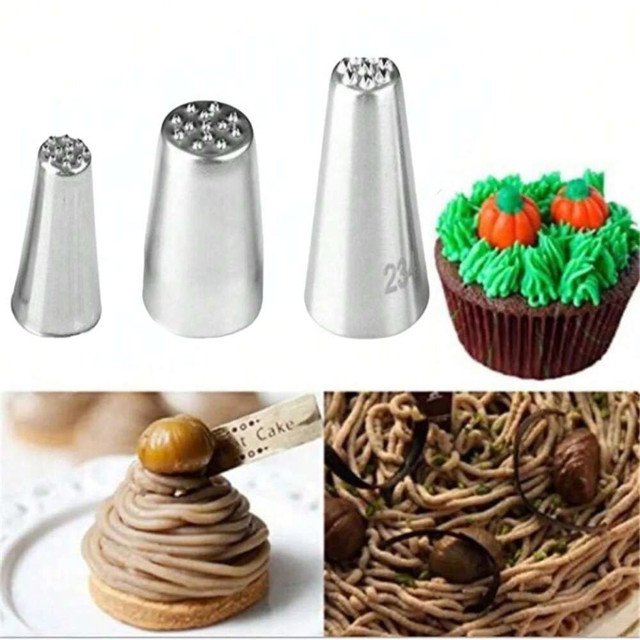 10 Boquillas Redondas De Acero Inoxidable Para Decorar Pasteles Y Cremas