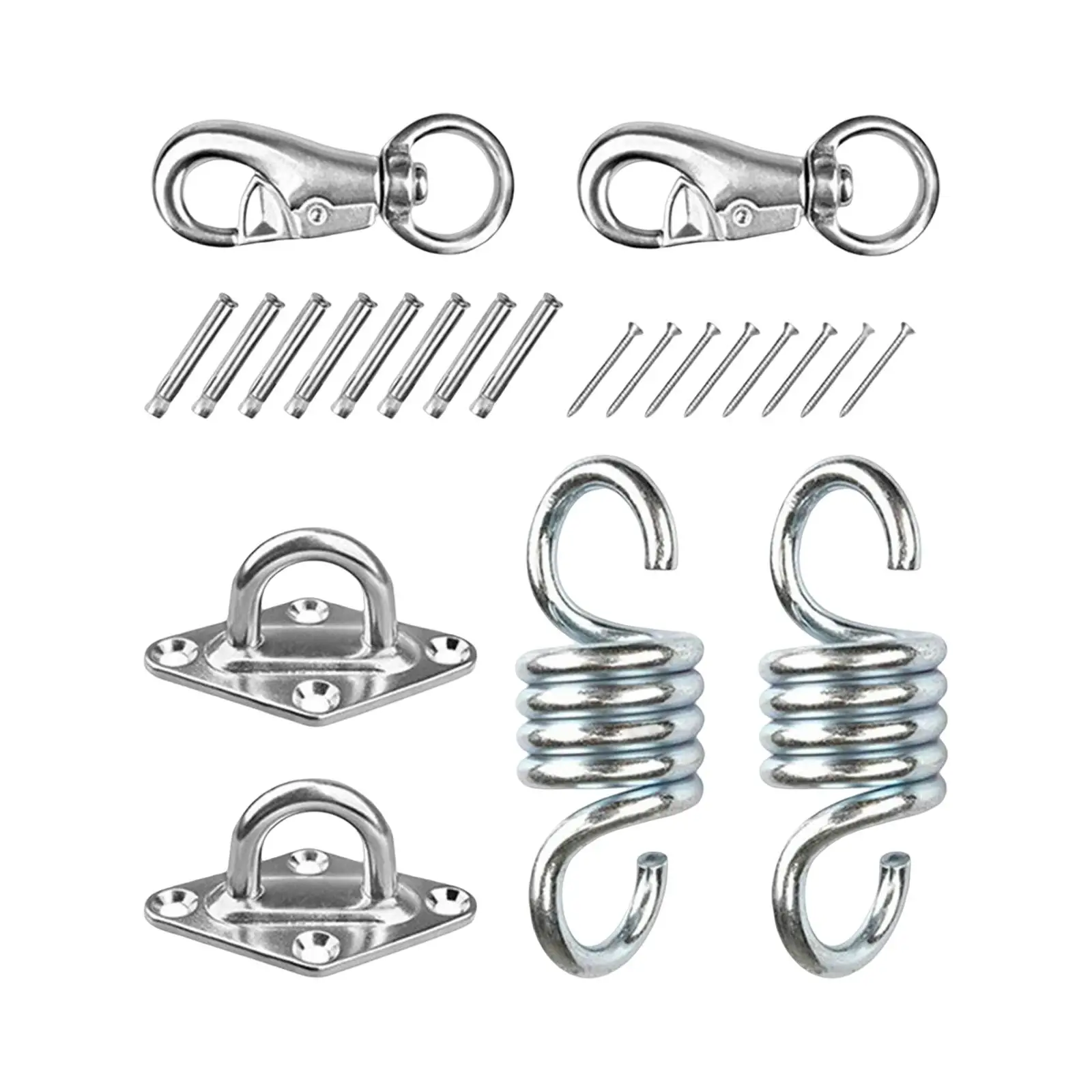 Hammock Chair Hanging Kit Hardware Hook with Screws and Anchors for Training Straps Hammocks
