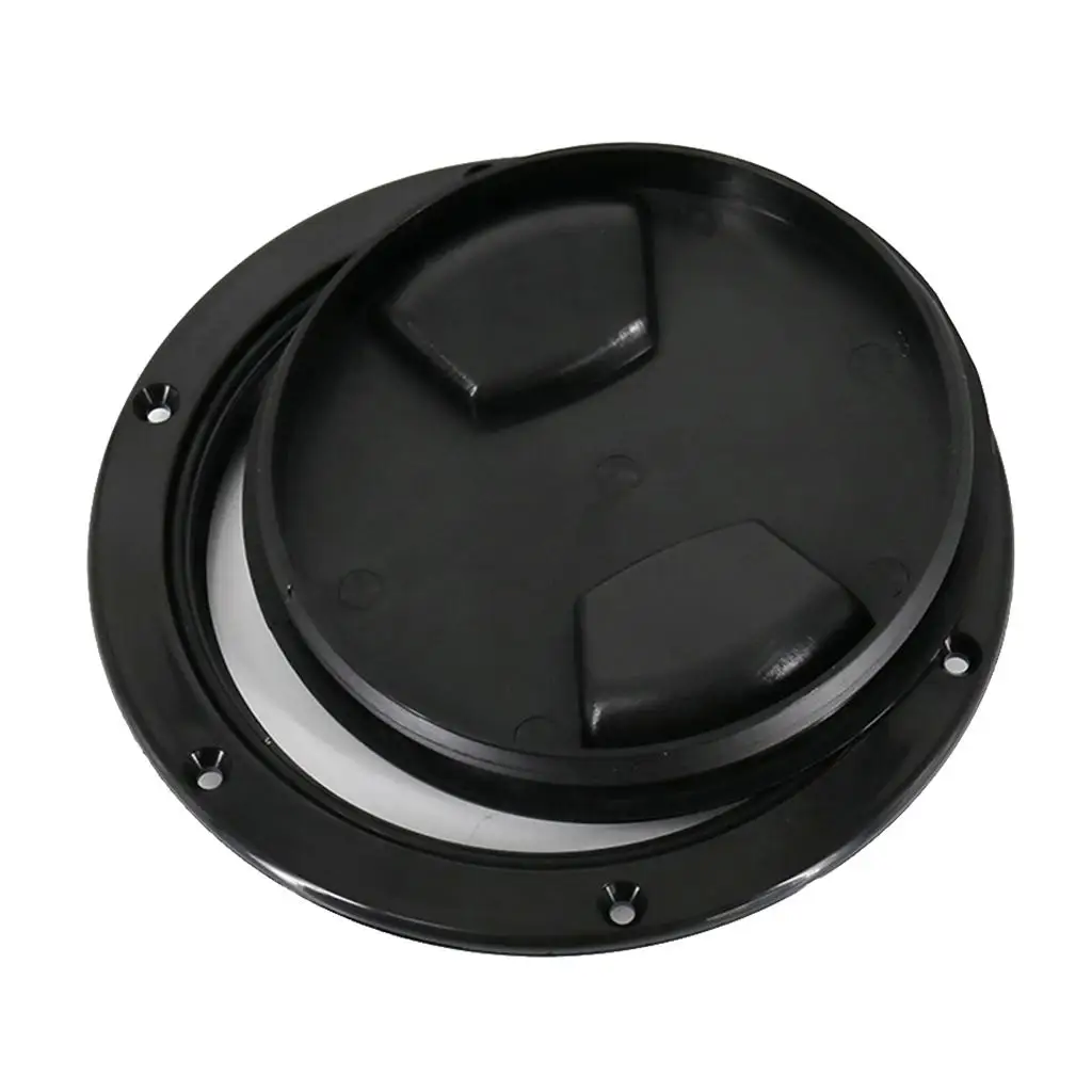 New Marine Boat Black 5inch Access Hatch Cover Twist Screw Out Deck Plate