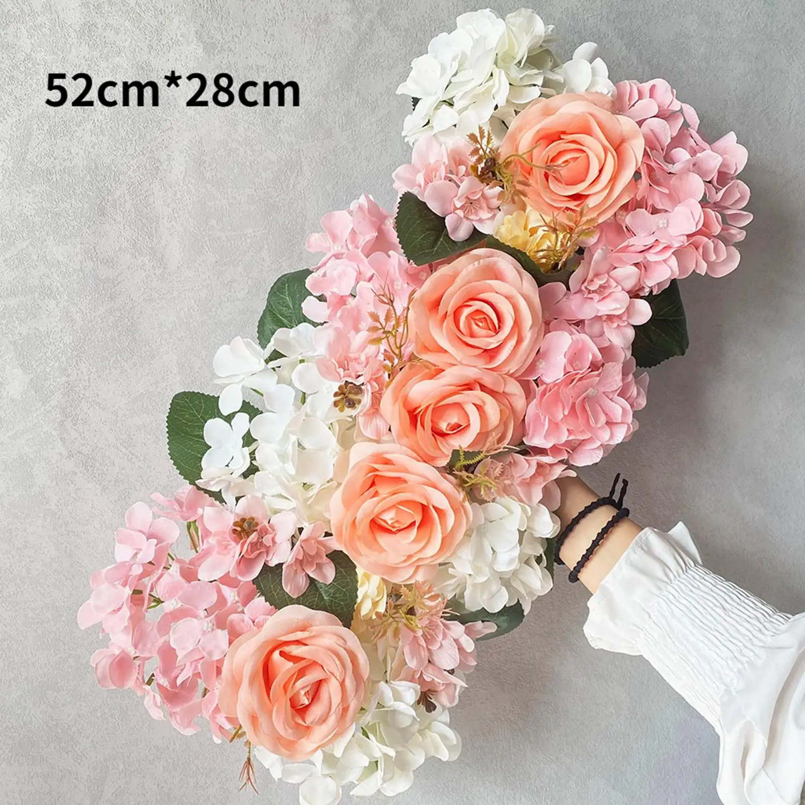 Realistic Flowers Panels Wedding Arch Flowers for Front Door Event Backdrop