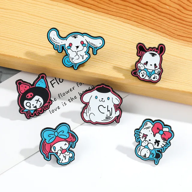 Sanrio Hello Kitty Cute Kit Cat Lapel Pins for Backpacks Brooches for Women  Enamel Pin Fashion Jewelry Accessories Birthday Gift - AliExpress
