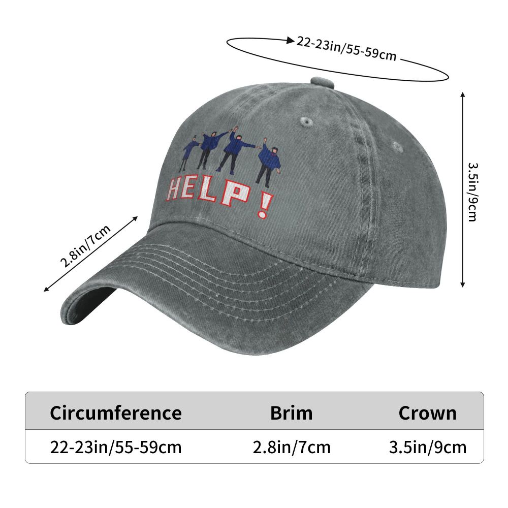 Gewaschene Herren-Baseballkappe hilft Trucker Snapback Caps Dad Hat The Beatle Band Golf Hats – Detail 5