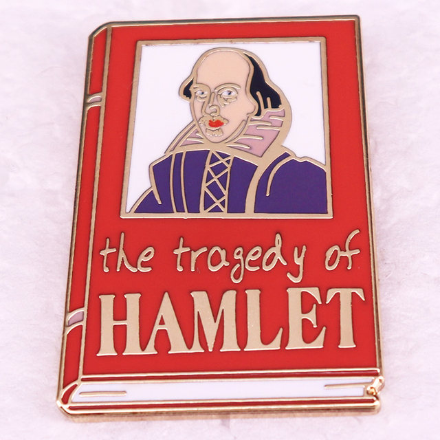 The Tragedy of Hamlet Enamel Pin William Shakespeare Book Brooch Literature  Books Jewelry Accessories - AliExpress