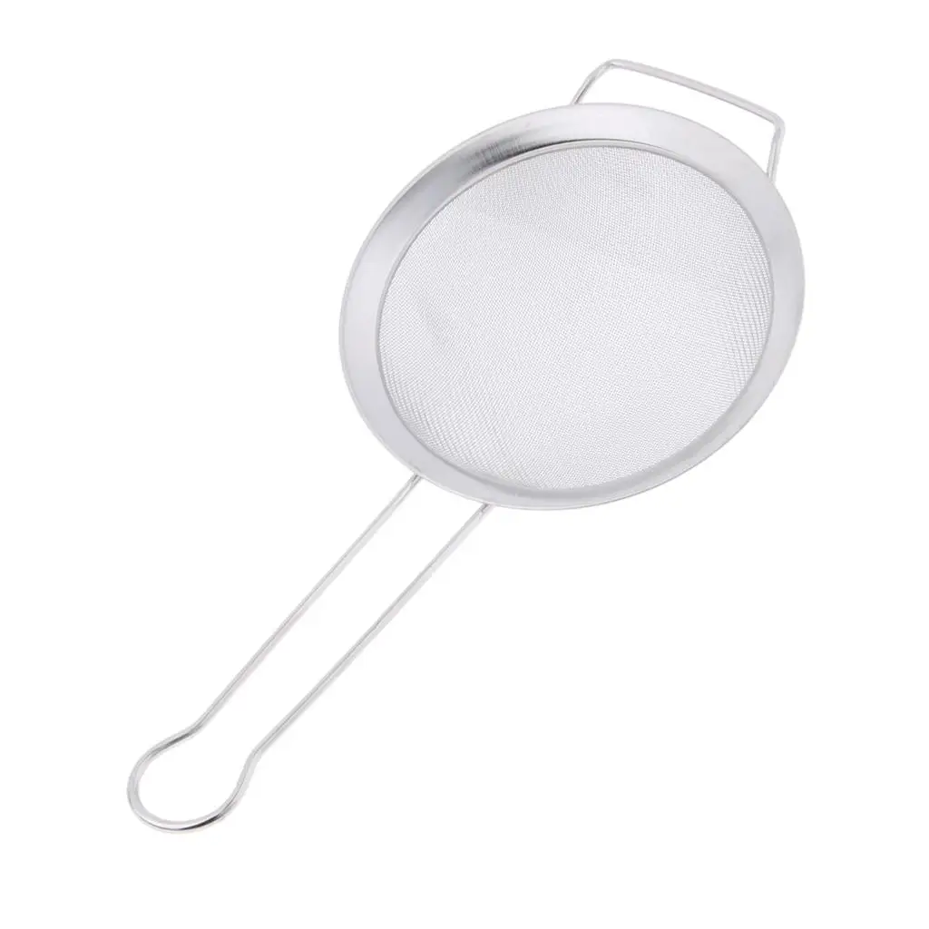  Spoon, Stainless Steel Fine Mesh Sift Strainer With longer handle, provides handy and 