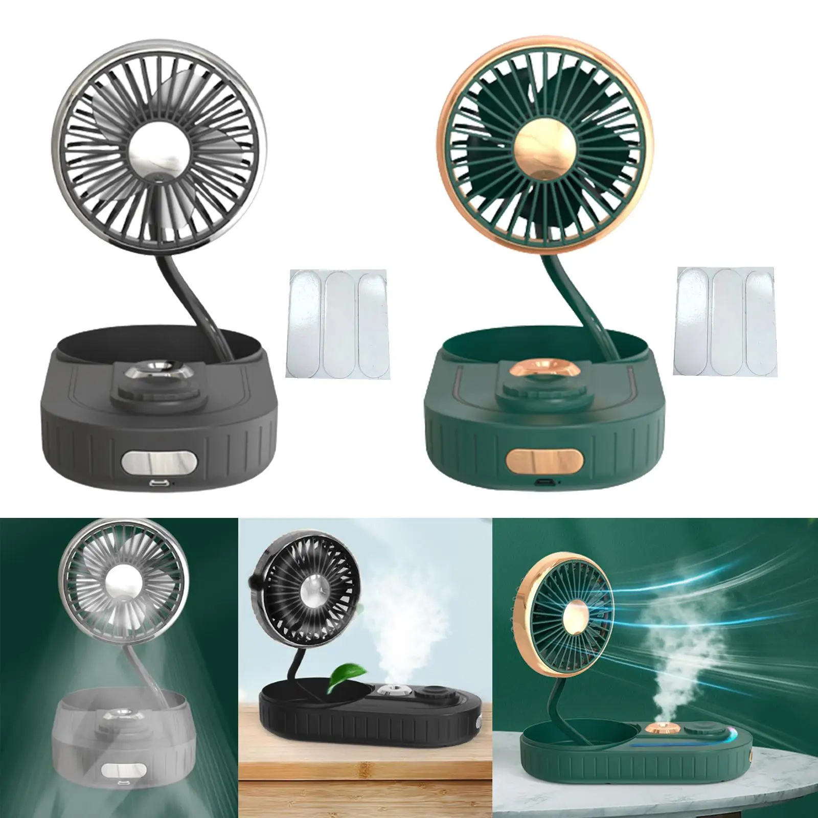 USB Fan Humidifier Dashboard High  Fan Colorful for Home