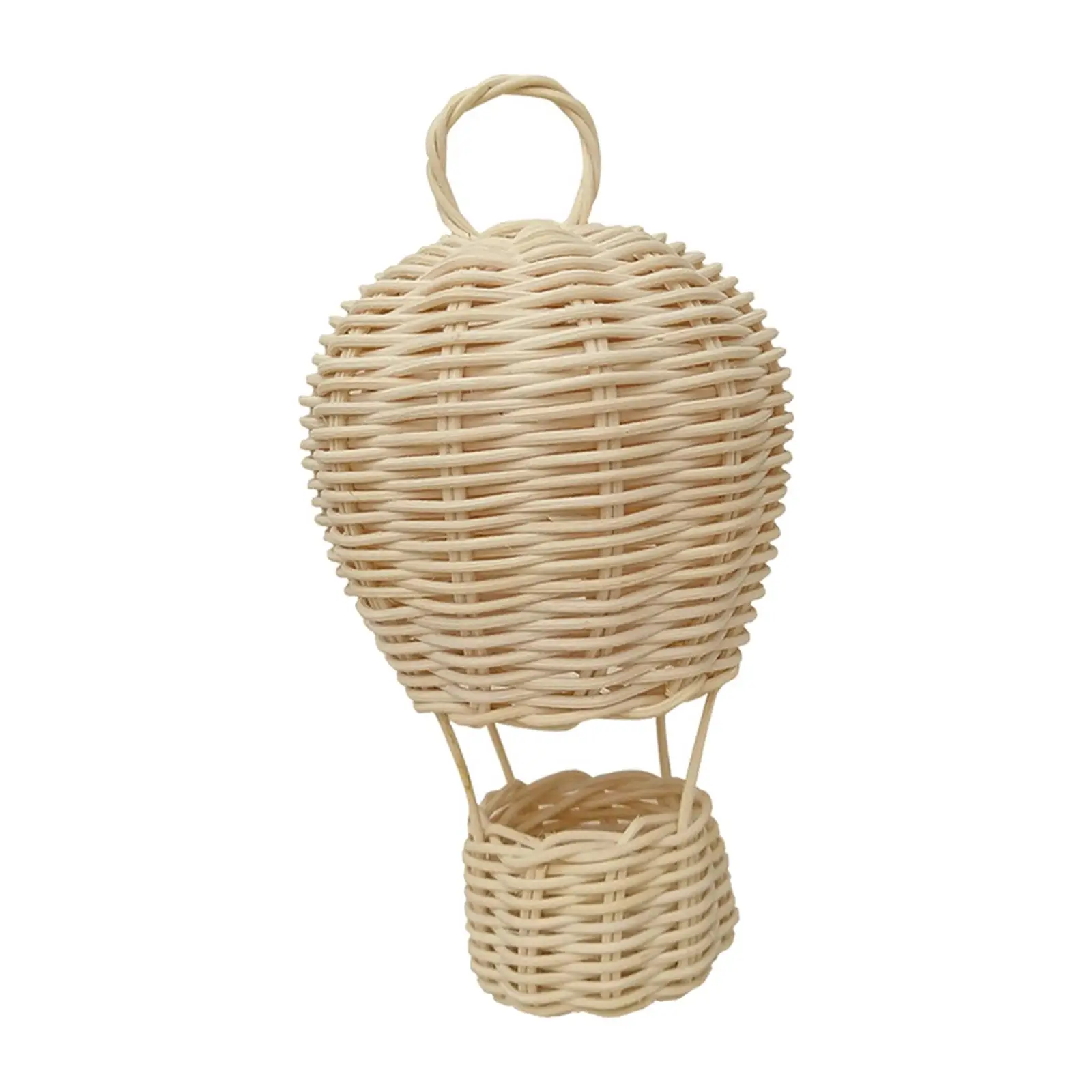 Unique Rattan Hot Air Balloon Decor Crafts for Home Wall Hanging Ornament