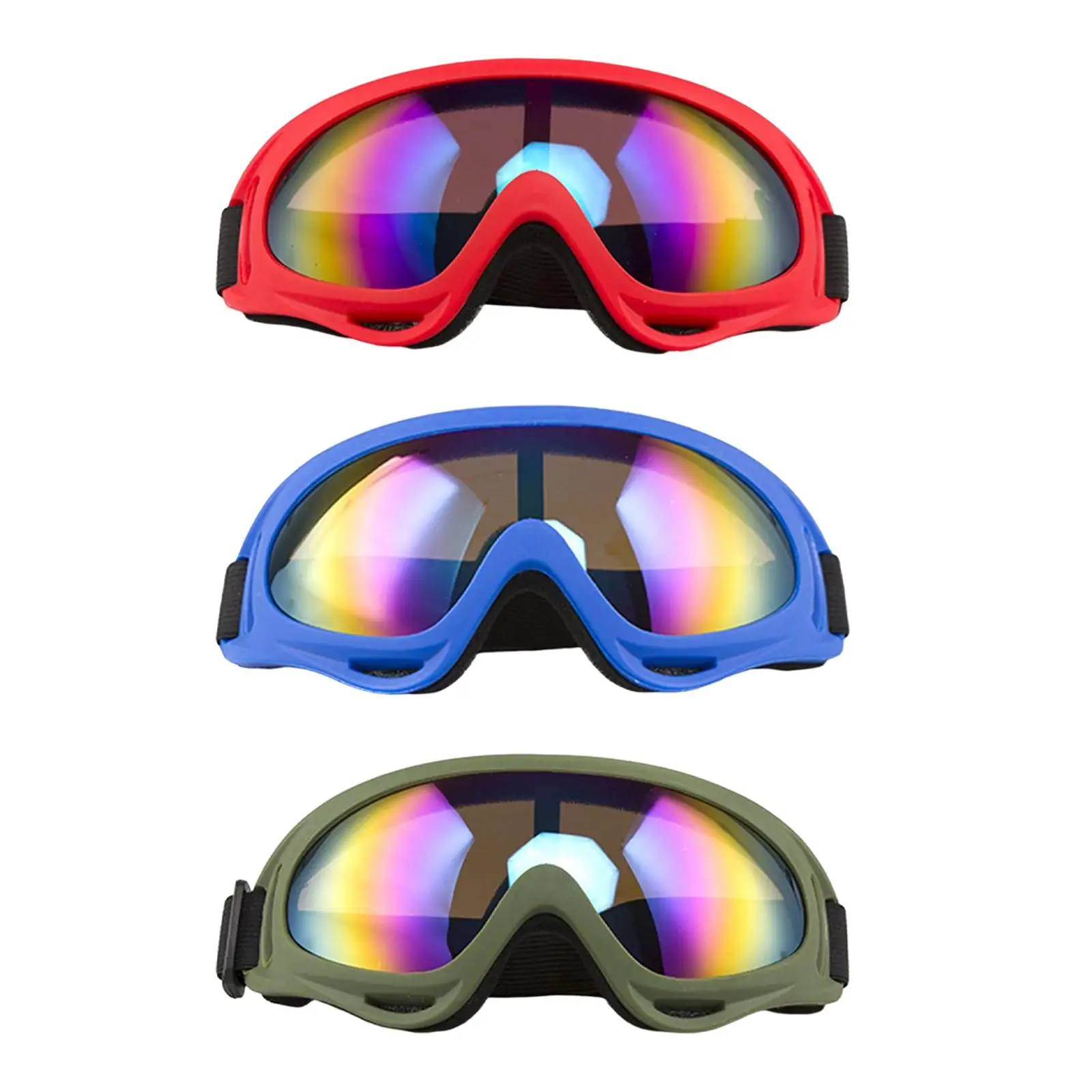 Outdoor Sports Ski Goggles Motorcycle Glasses for Unisex Adults Skating Snowmobiles
