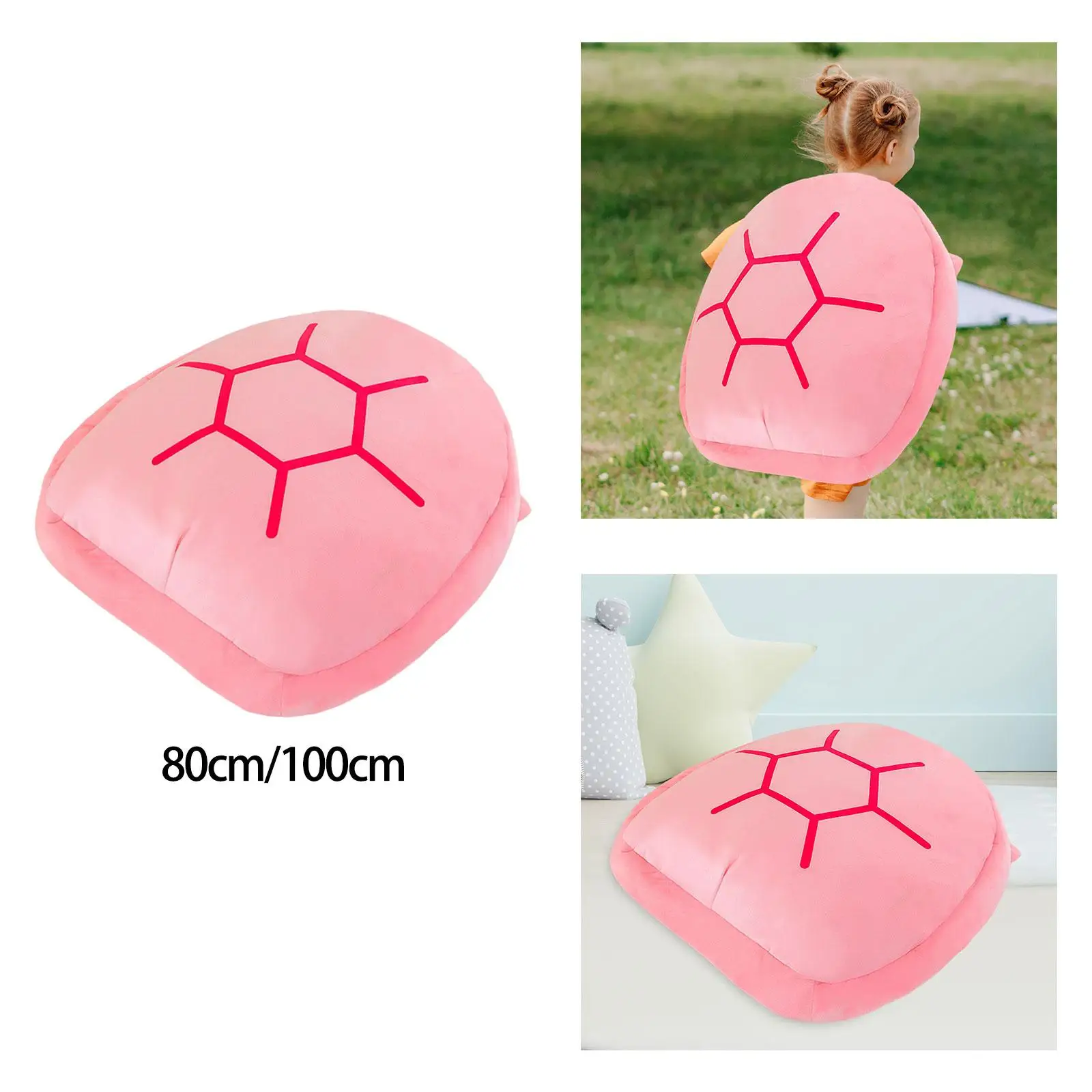 Creative Wearable Turtle Shell Cushion Dress up Stuffed Animal Costume Plush Toy Tortoise Clothes Stuffed Toy for Bedroom Gift