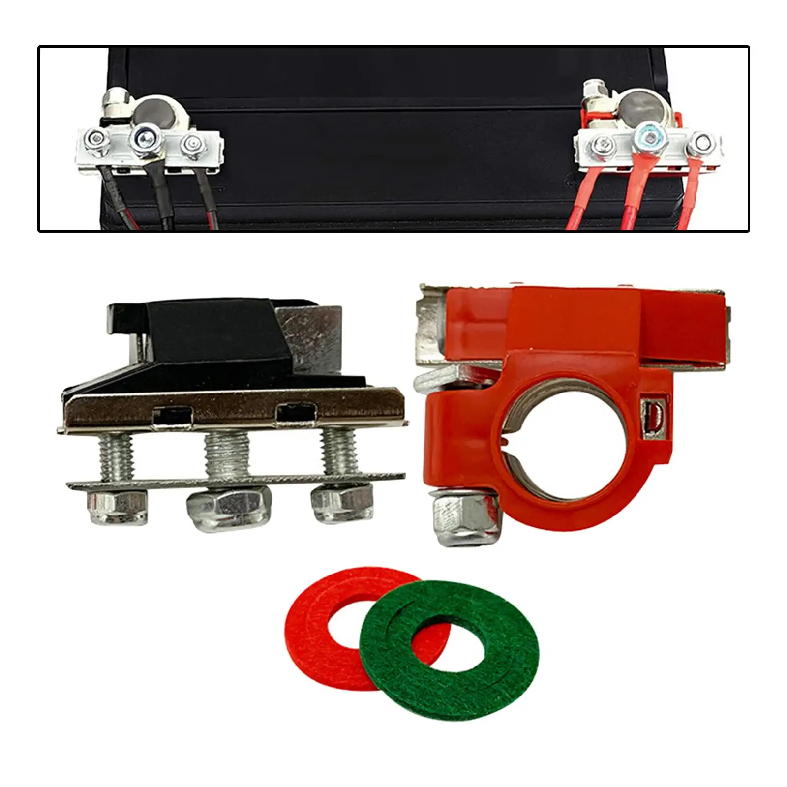 Quick Disconnect Auto Cables Connectors Car Battery Bornes Main Cable Post Clamp Terminal Screw Connection For Car Truck