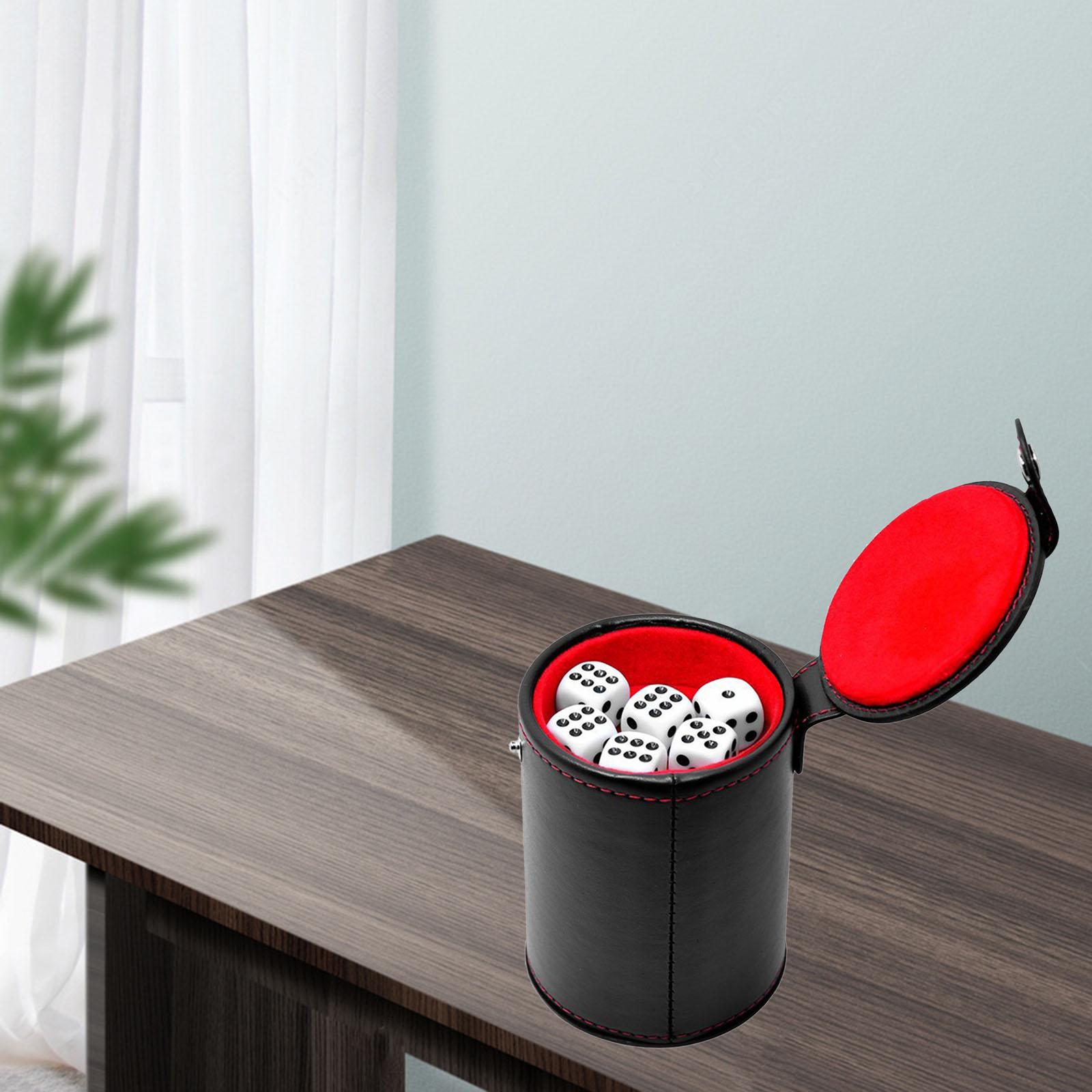 Double Layer Dice Cup with 5 Dice Dice Shaker Dice Decider Game Halloween