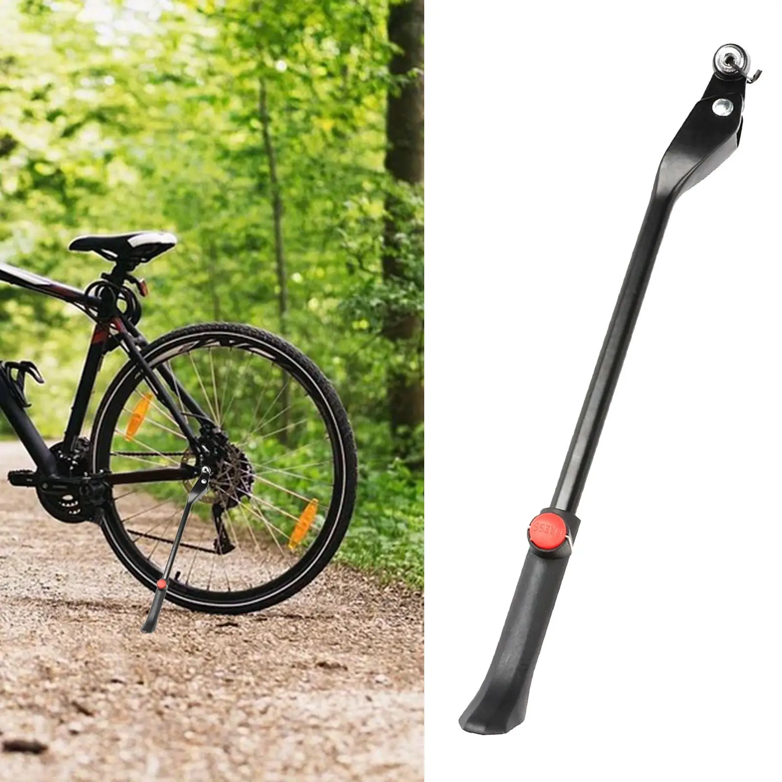 Adjustable Bicycle Kickstand Bike Side Kick Stand Non-Slip Cycling Accessories Foot Support