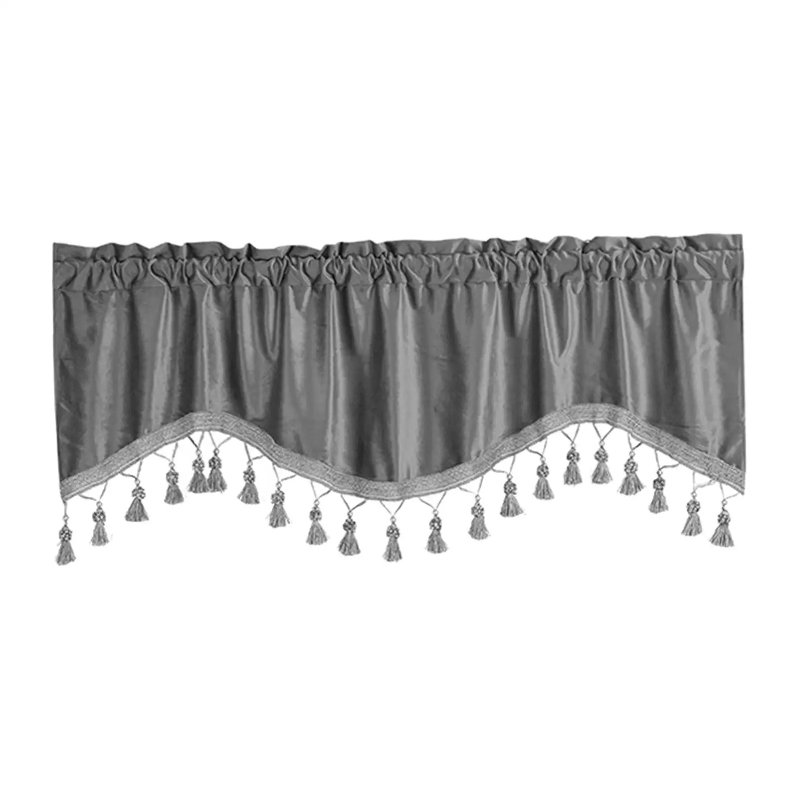 Rod Pocket Curtain Valance Window Tiers Kitchen Curtains Short Curtain for