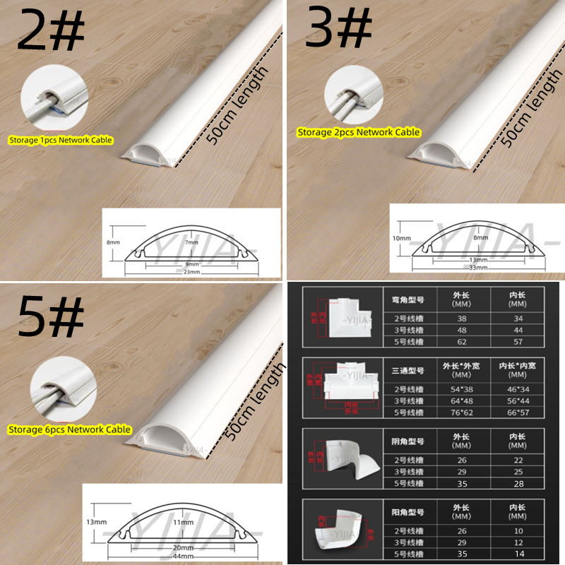 Auto-adesivo Wire Management Cable Sleeve Track Storage