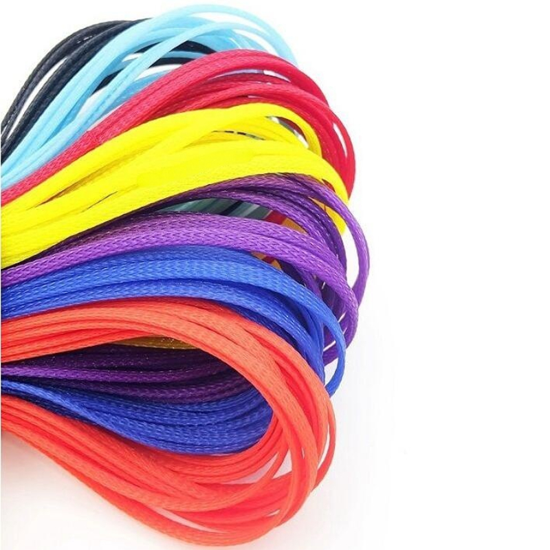 Description Picture 6 of itemInsulated PET Braid Sleeving 3mm ~18mm Flame Retardant Flexible Shock Absorption Color Encryption Wire and Cable Protective Tube