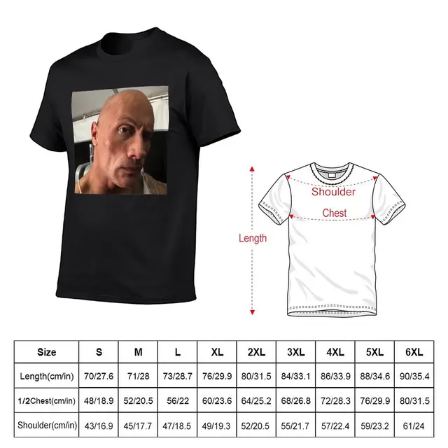 Dwayne The Rock Johnson sobrancelha levantar meme T-Shirt T-Shirt senhora  roupas moda mulher blusa 2023 - AliExpress