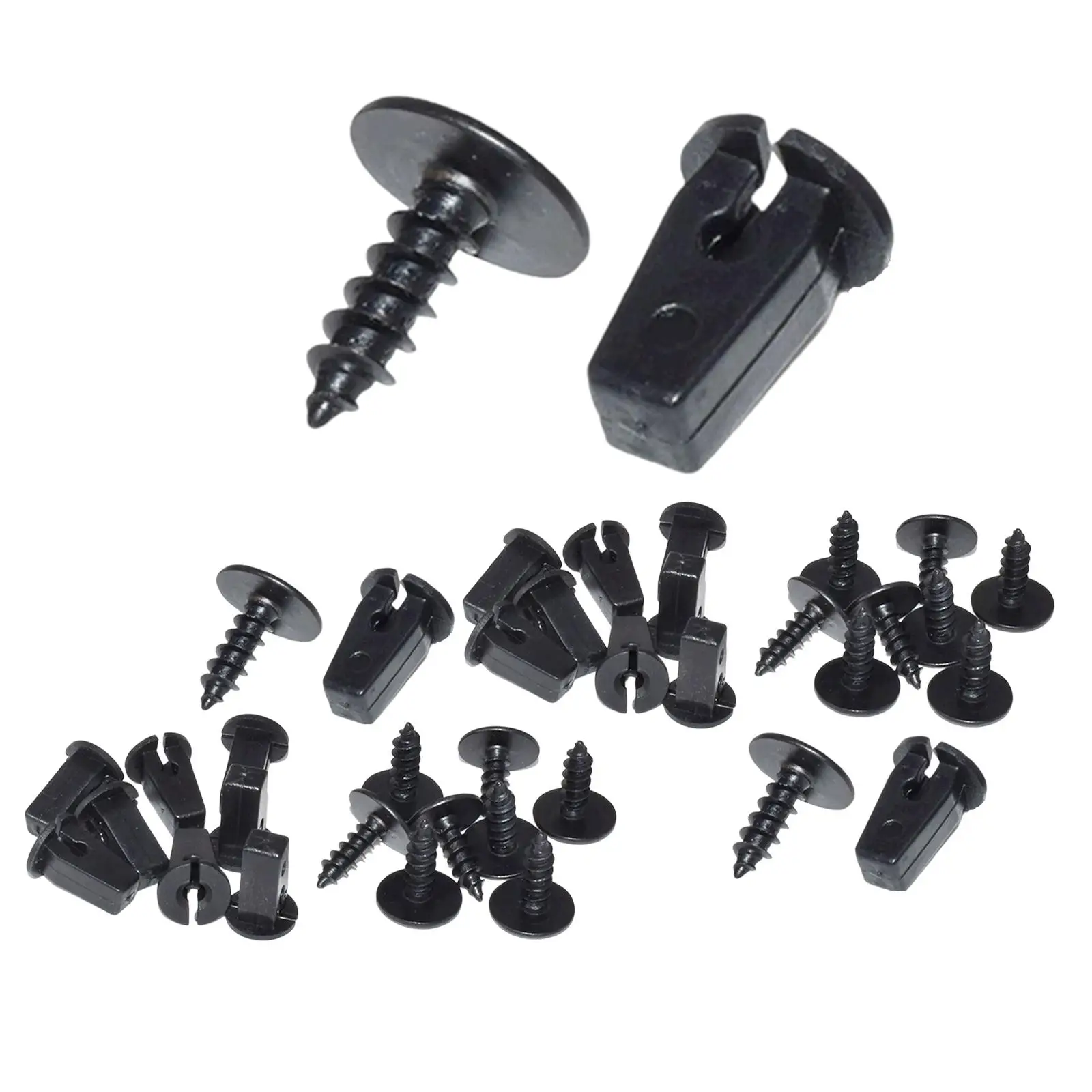  Nuts Grommets Screws Replacement Kit Plastic for Bumper Panel