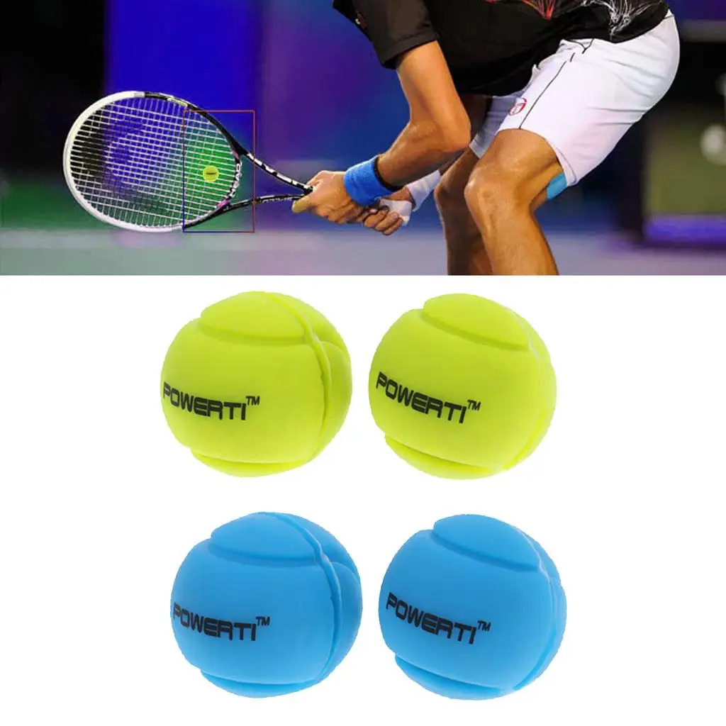 4 Pieces Ball Tennis Squash Racket Vibration Dampener Shock Absorber