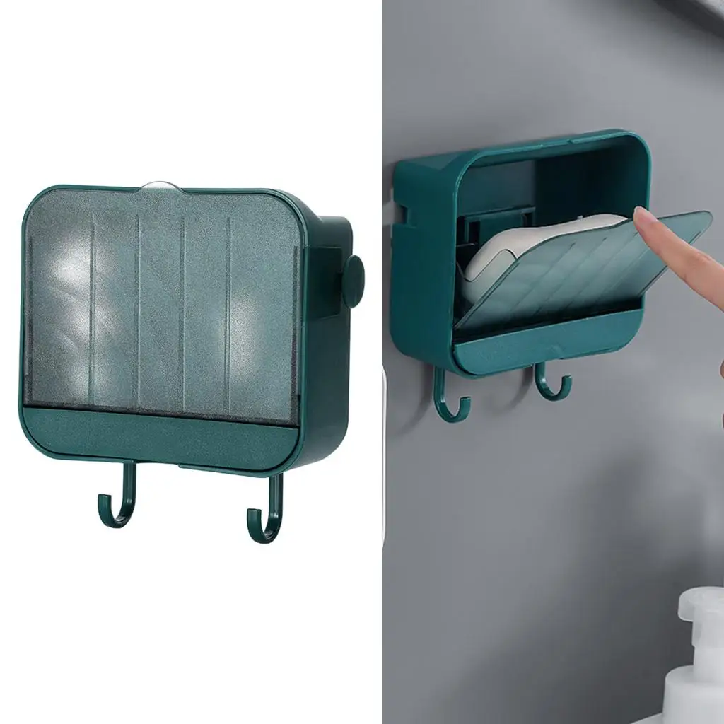 Portable Soap Holder Soap   With Hooks Travel Organizer Case for Shower Kitchen Bath Tub Shelf PhHolder