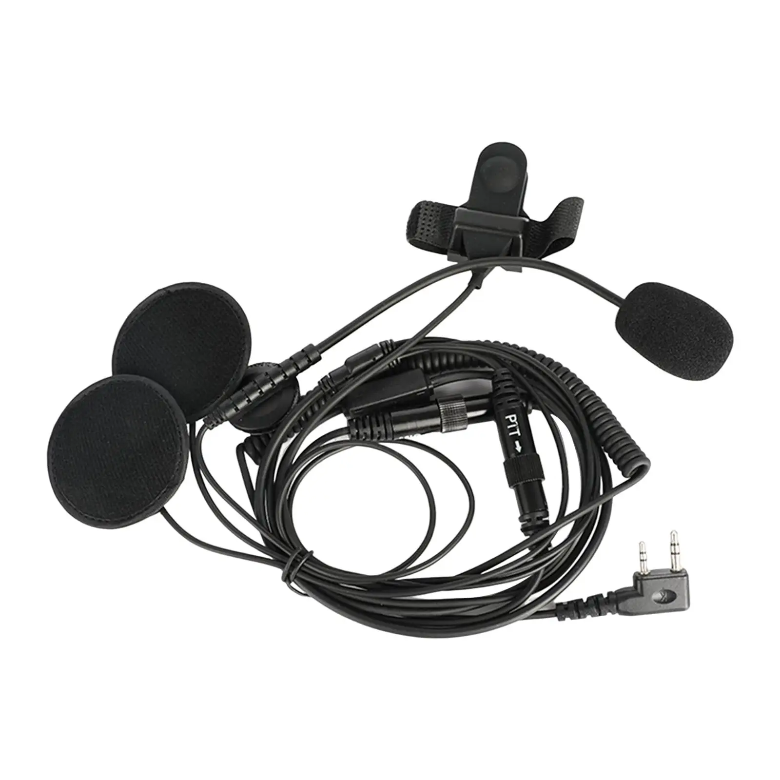 Two Way Radio Walkie Talkie Headset Earpiece with PMic Motorcycle Cap Headset for Riding Motorbike