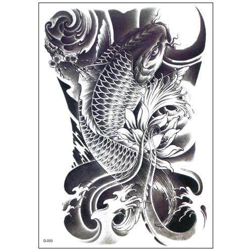 Buy Koi Fish Temporary Tattoo Transfers. Japan Asian Style Online