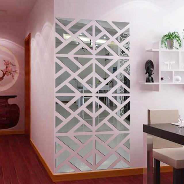 24 Stickers Miroir Hexagonaux – Déco Murale Amovible, Effet Miroir, Facile à Poser