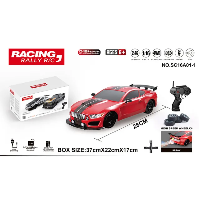 Rc Drift Car 1:16 Ae86 Gtr 18km/h Toys For Boys 2.4g 4wd Remote Control Cars  Vehicle Machine Christmas Birthday Gifts For Kids - Rc Cars - AliExpress