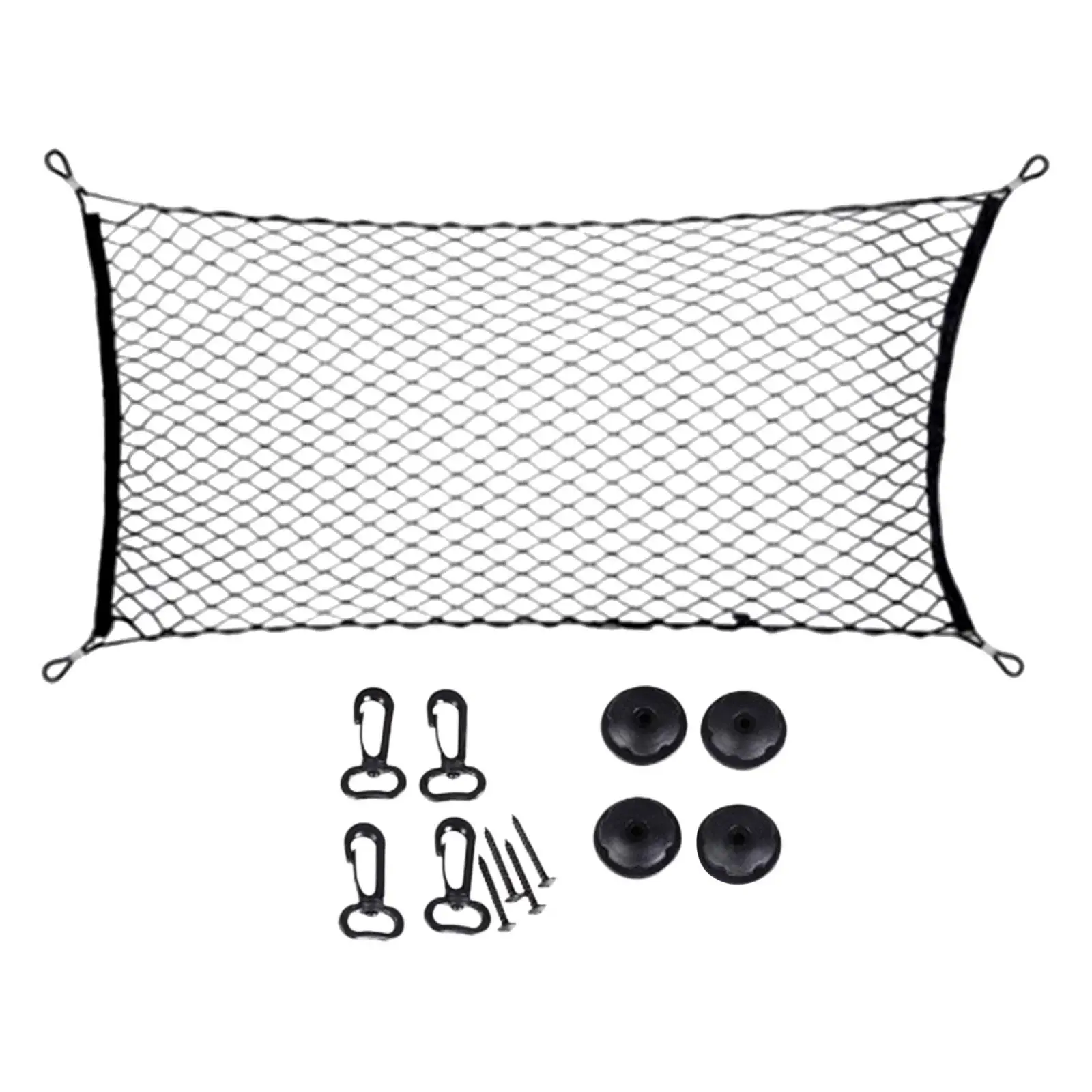 Car Cargo Net Stretchable Cargo Storage Mesh Net for Trucks SUV Vehicle