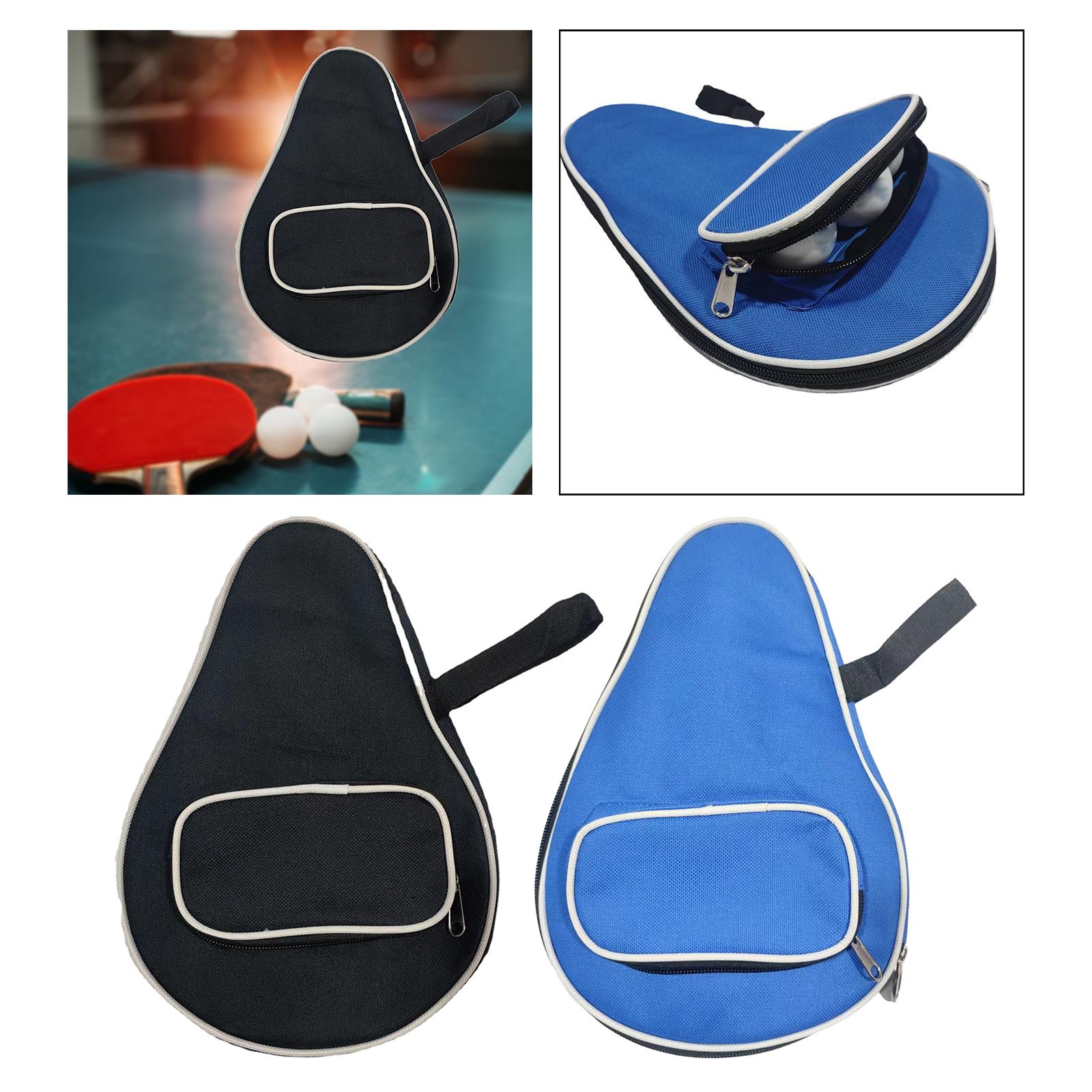 Table Tennis Racket Cover Large Capacity Professional Dustproof Waterproof Racket Pocket for Competition Travel Training Outdoor