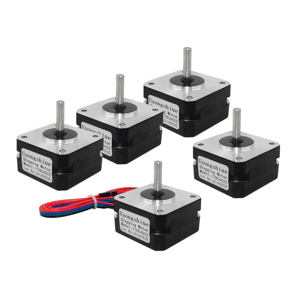 5Pieces 17HS4023- 2Phase Stepper Motor Extruder With 4 For 3D Printer