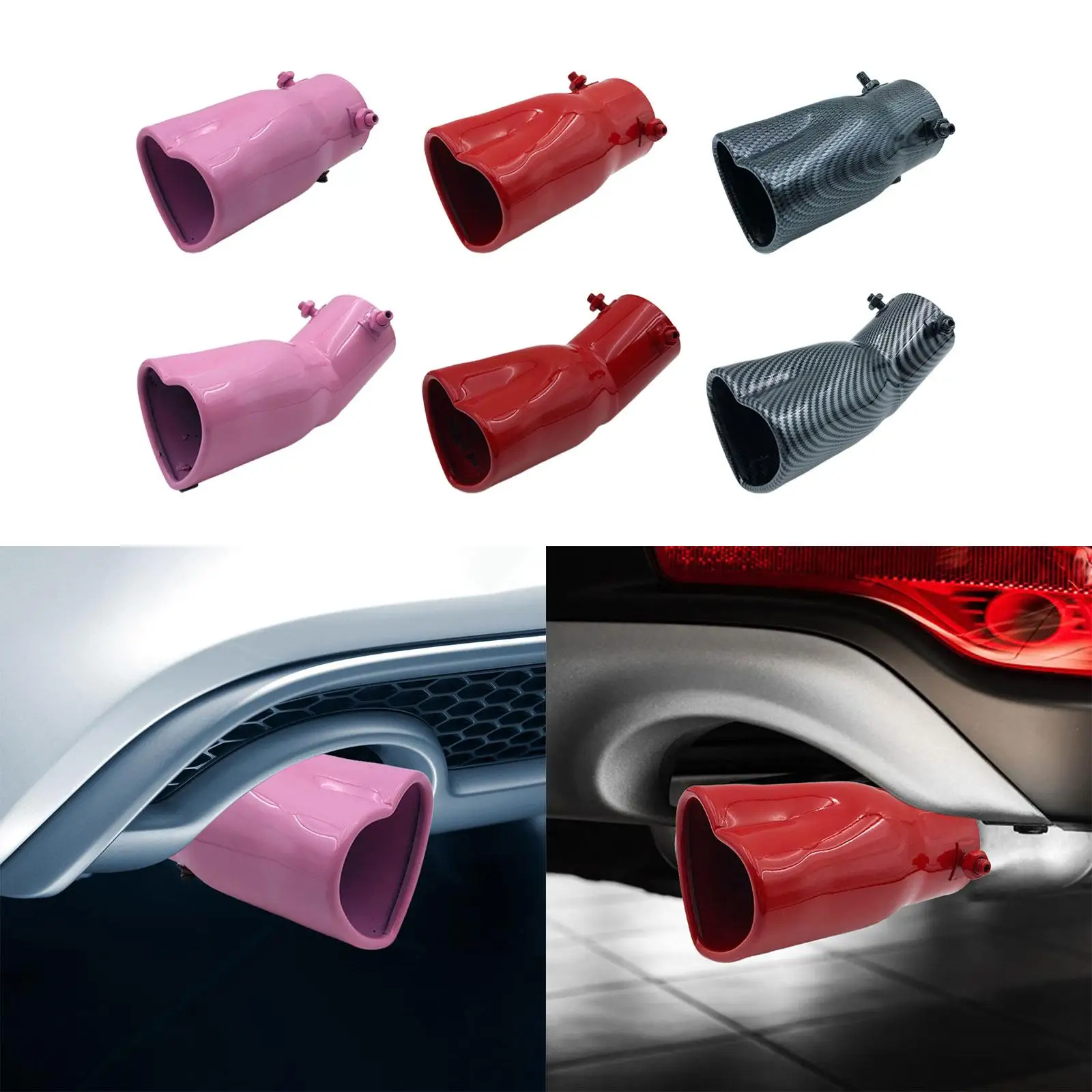 Exhaust Muffler Car Modified Tail Throat Tail Pipe for SUV Car Vehicles