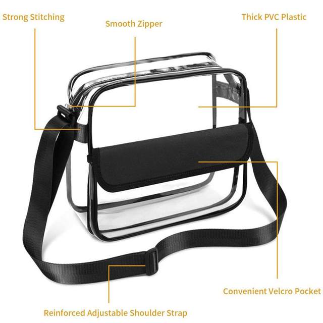 Source Clear Purse Transparent Handbags for Work Concert NFL