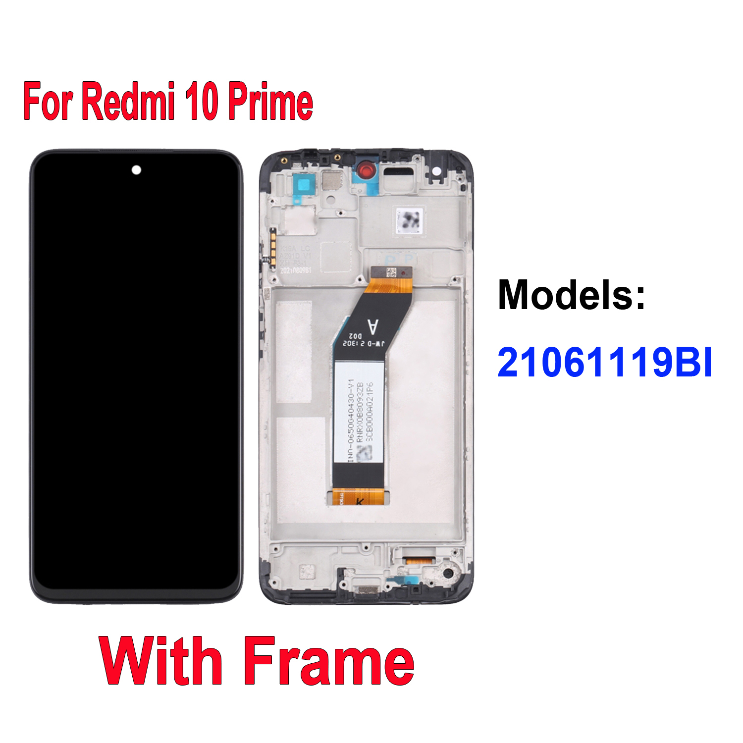 ЖК-дисплей с сенсорным экраном и дигитайзером в сборе для Xiaomi Redmi 10  Prime 21061119AG 21061119DG 21061119AL 21061119BI | AliExpress