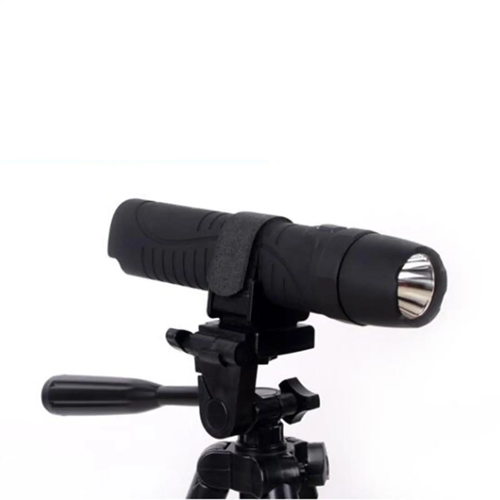 Flashlight Mount Clip Easy to Install Multifunctional Lightweight Fishing Light Bike Handlebar Adjustable for 20mm to 50mm Torch