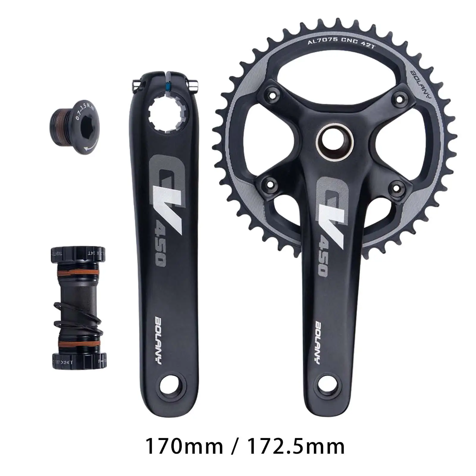 Mountain Bike Crankset Crank Arm Set Component Replacement Accessories