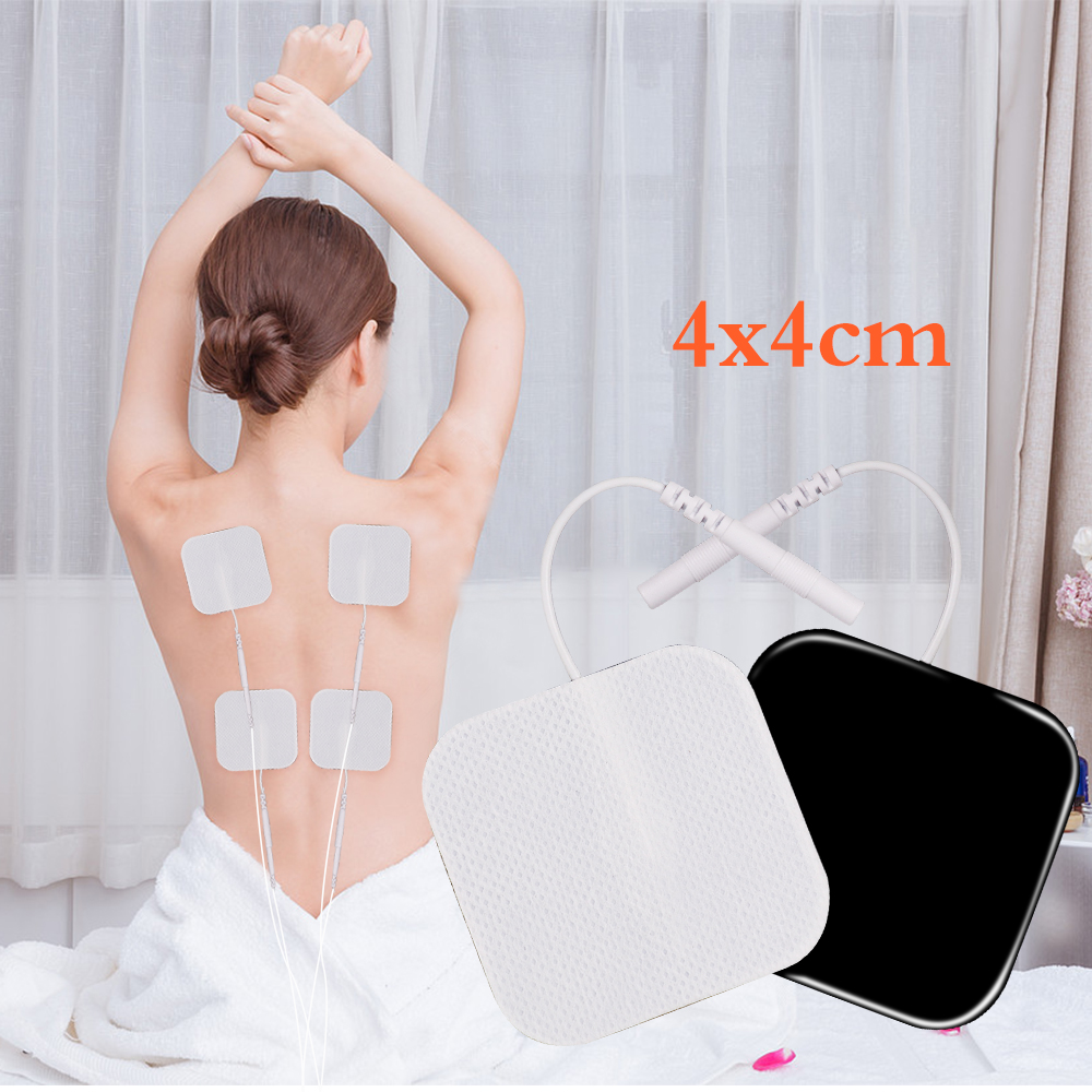 50/100Pcs TENS Pads EMS Electrode Patch Nerve Muscle Stimulator Silicone Gel Tens Electrodes Digital Acupuncture Pad Accessories