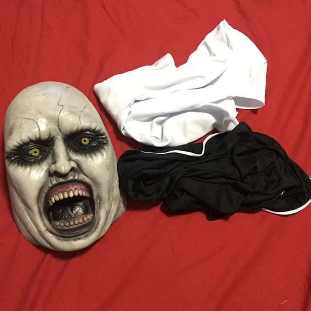 Masque Halloween Effrayant En Latex Naturel - Pour Fêtes, Cosplay, Carnaval, Taille Unique Adulte