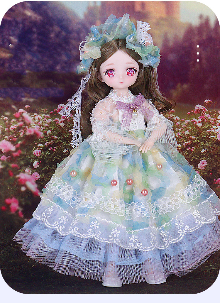 1/6 Bjd Puppe Hochzeit Kleid Anime Prinzessin Kleid Action-figuren Sphärische Gelenk Puppe Für Kinder Spielzeug Mädchen Cosplay 30cm lolita – Detail 20