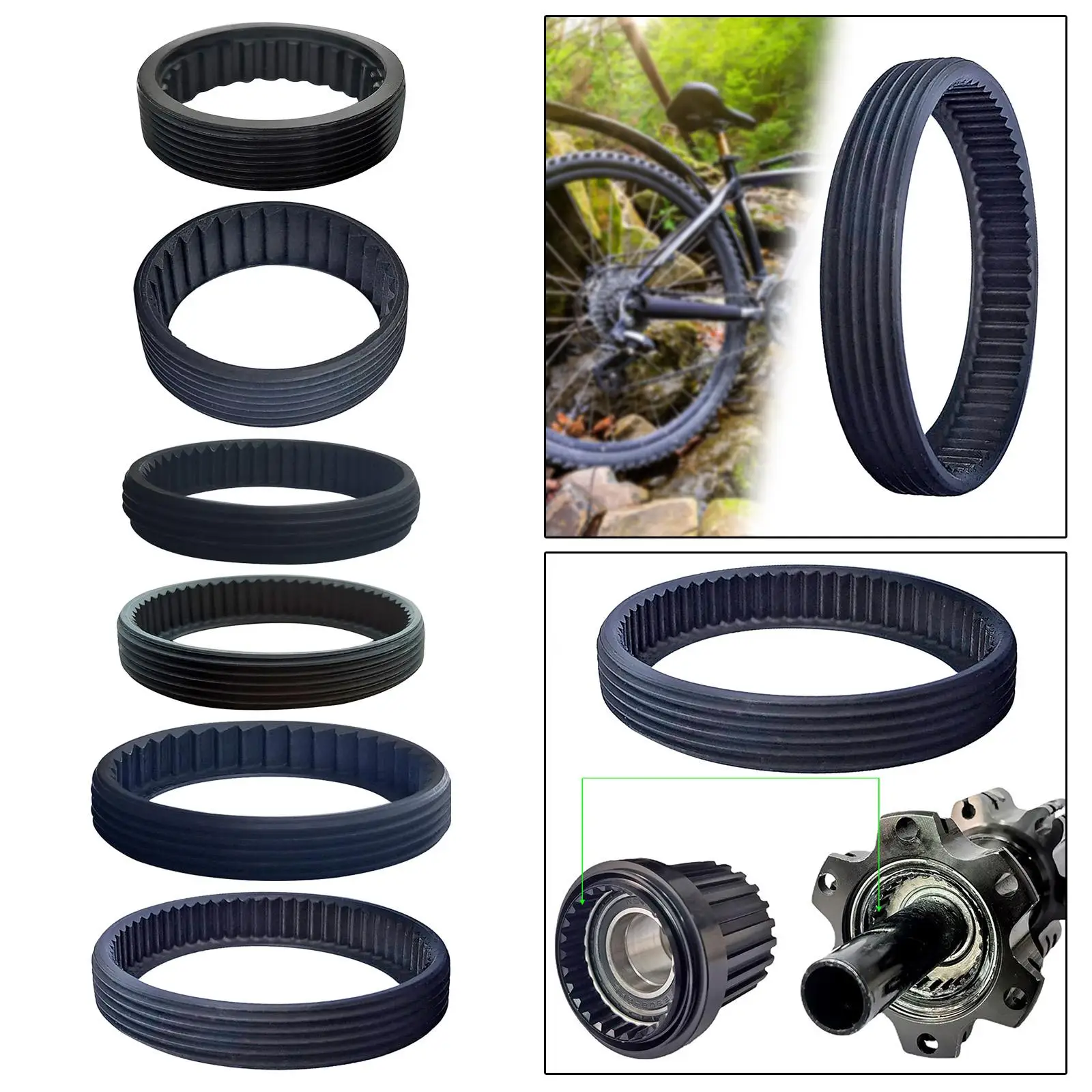 Bicycle Hub Ring Nut Lightweight Aluminum Alloy Extenal Screw Thread Ring