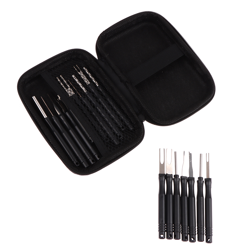 18 Stück Auto-Terminal-Entfernungs satz Reparatur inspektions werkzeuge Auto-Kabelst ecker entfernen Stift abzieher elektrische Draht Crimp-Demontage werkzeuge – Detail 7