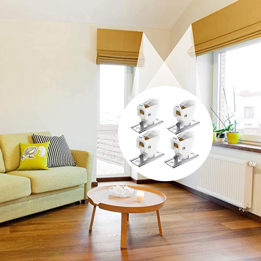 4Pcs Roman Shade Cord Lock Hardware for Bamboo Blinds Indoor Use Curtain Accessories Home Office Roman & Austrian Shades