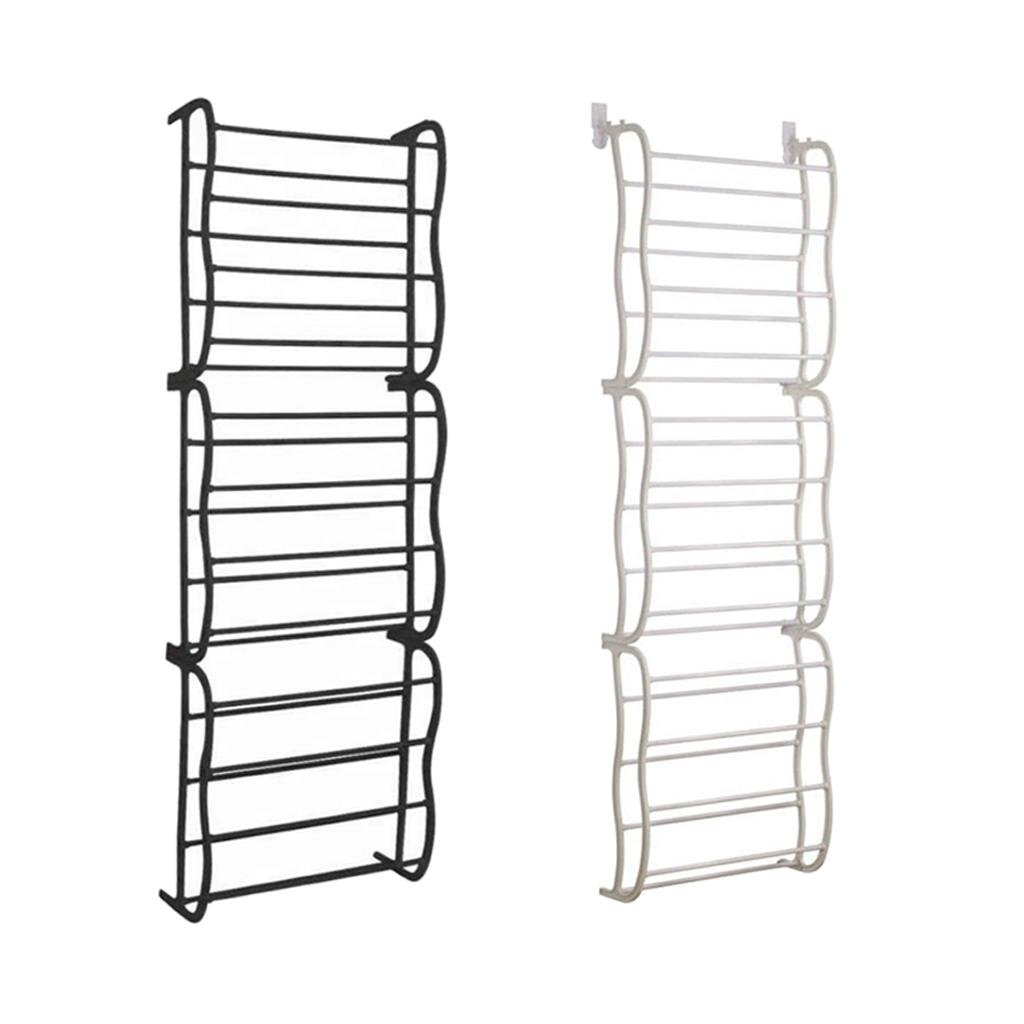 36 Pairs Assembly Over the Door Shoe Organizer Rack Hanging Shoe Shelf