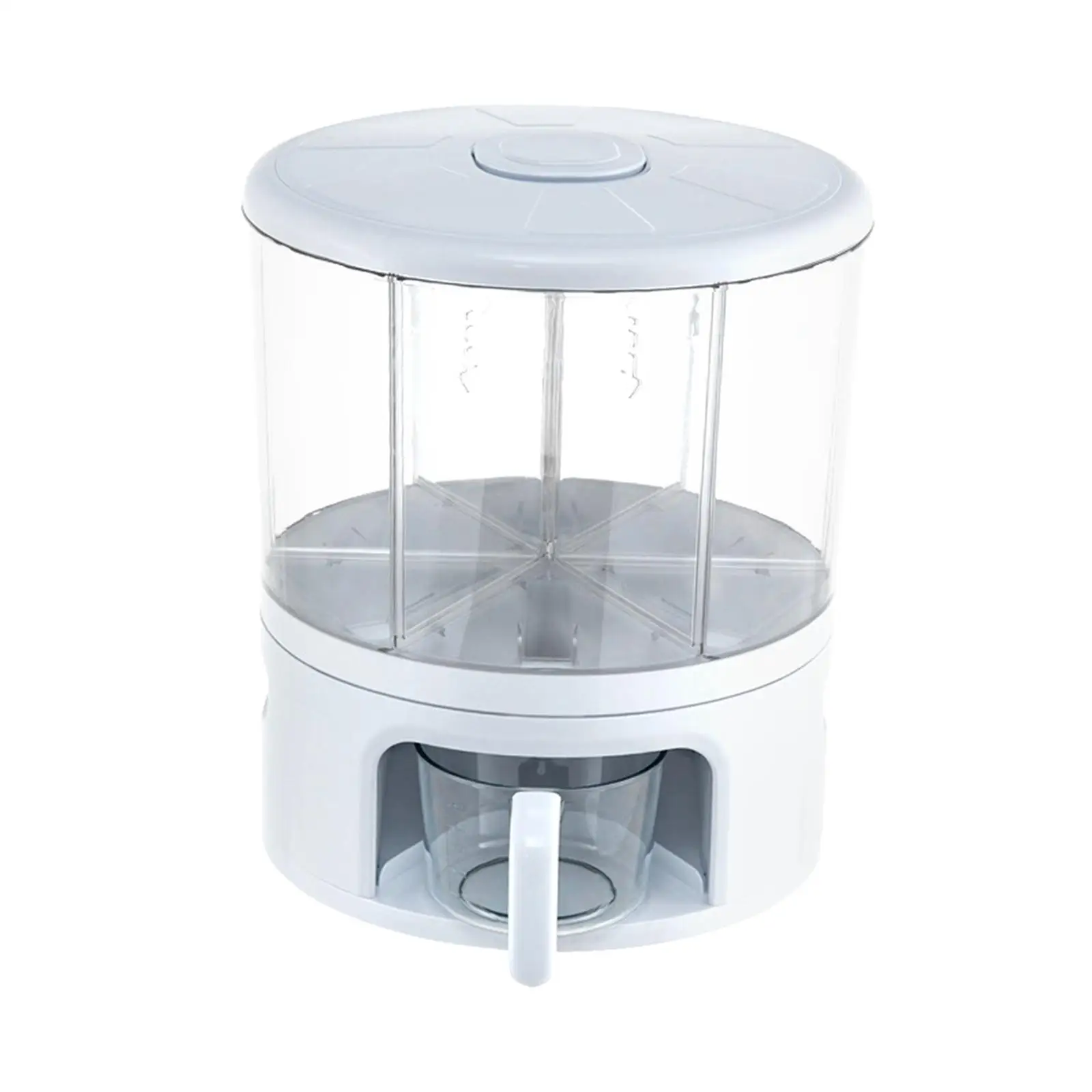 11kg Cereal Dispenser Food Container 360 Rotating Organization Dry Food Storage Box Multifunctional Rice Bucket for Tea Coffee