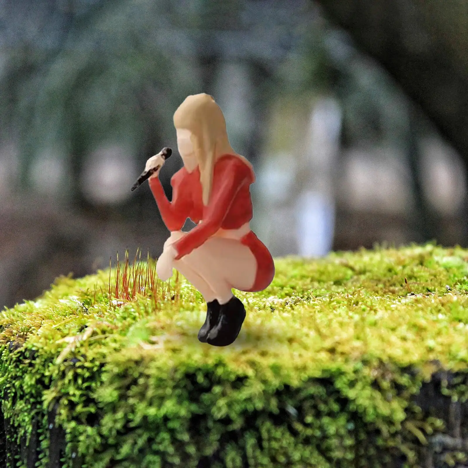 1/64 Scale Singer Model Figures Simulation Figurines Ornament Miniature Model Figures Diorama Layout Miniature Scenes Decor