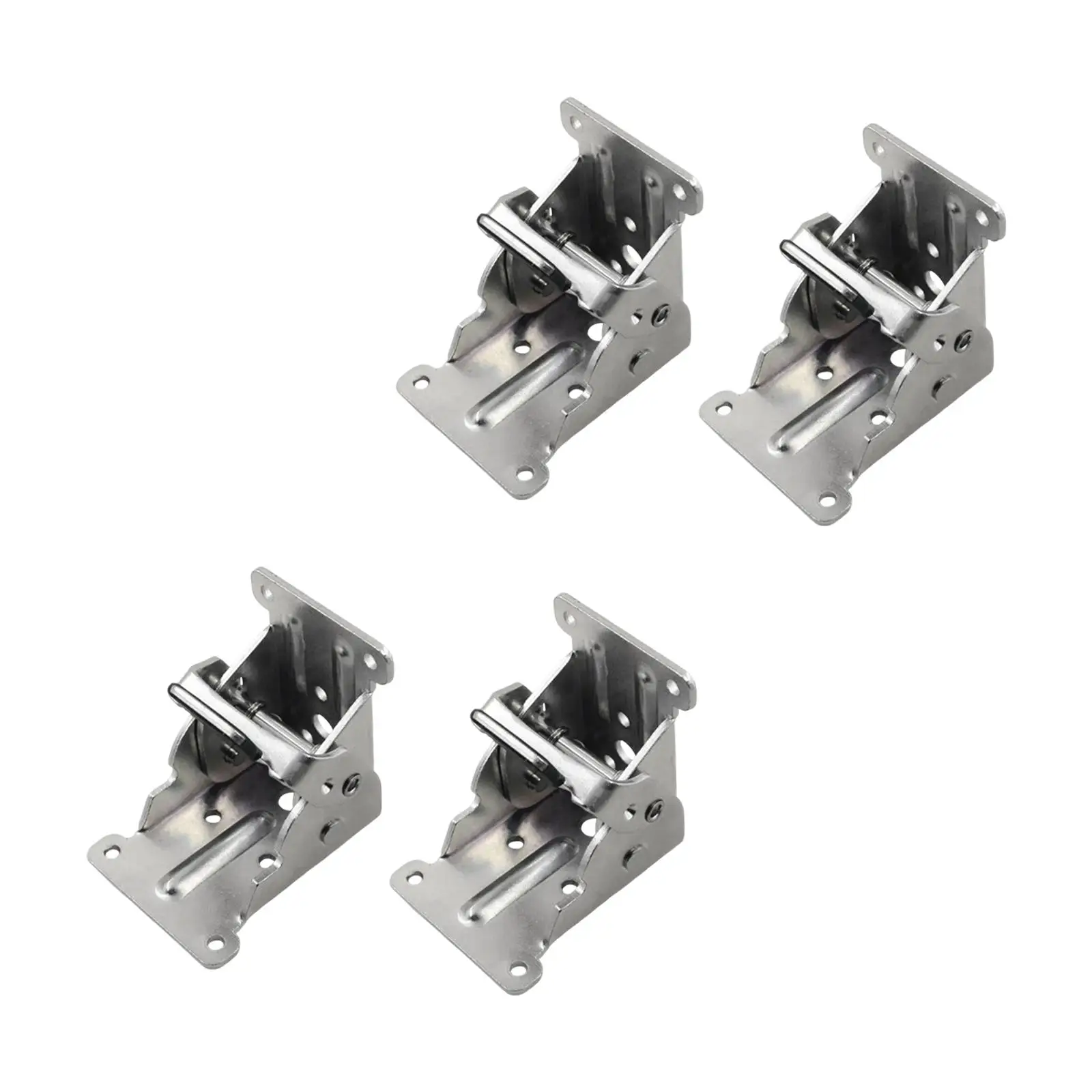 4Pcs Folding Hinges 90 Degree Accessories Metal Fittings for Chair Table Bed