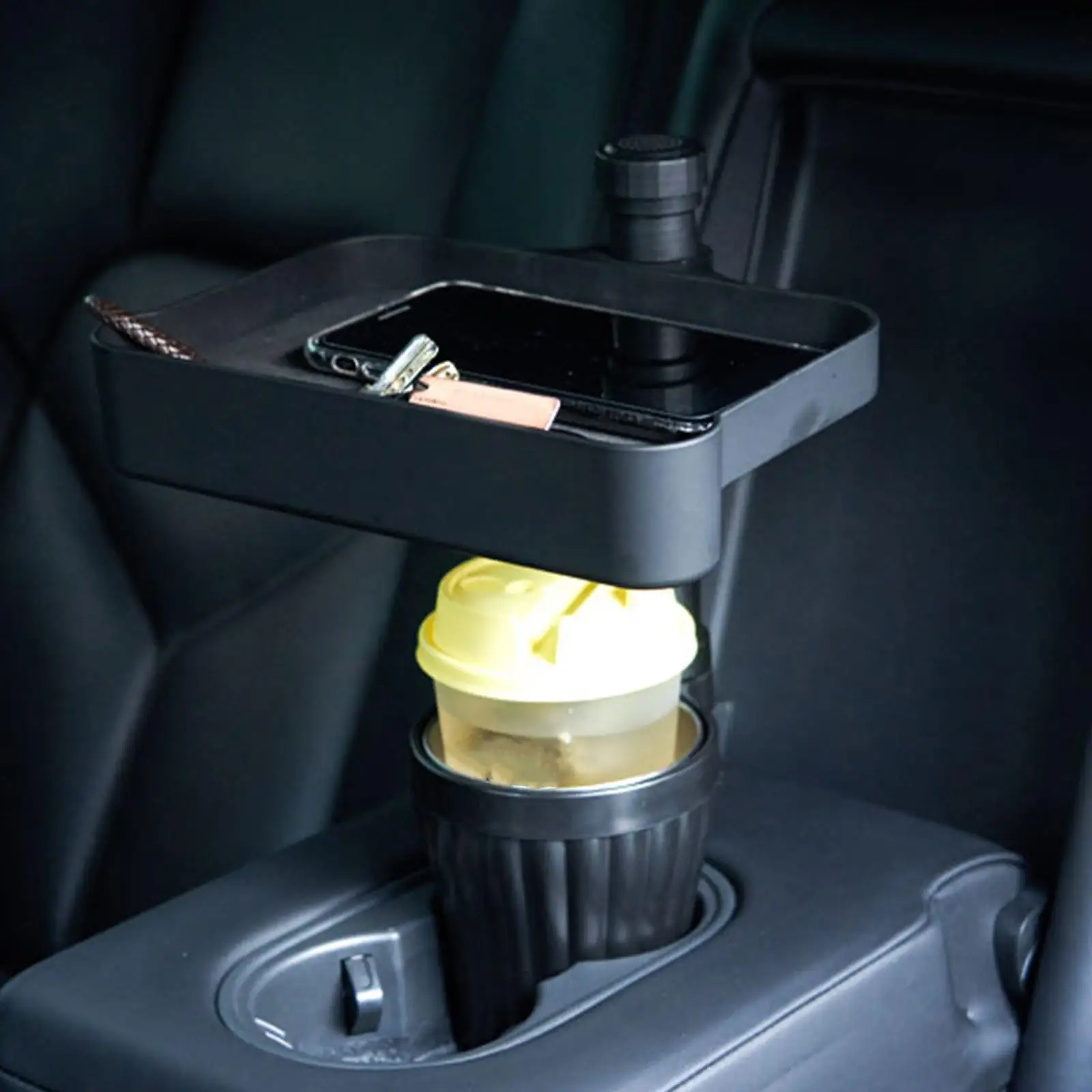 Cup Holder 360° Rotating Base Beverage Can Attachment Vehicle Holder Car Headrest Seat Back Organizer Cup Holder for Car