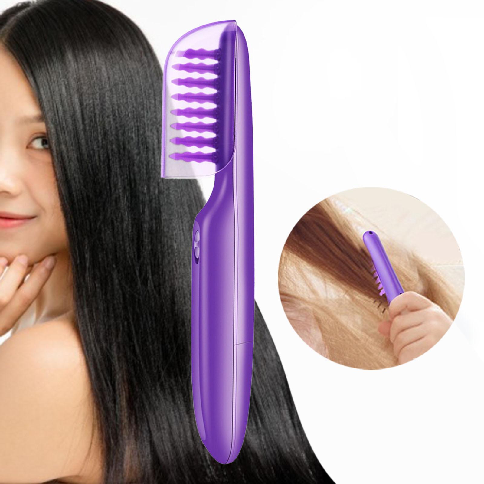 Electric Hair Brush Comb Anti Static Wet Fine Straightens Frizzy Hair Automated Detangle Comb for Adults Kids Hair Styling