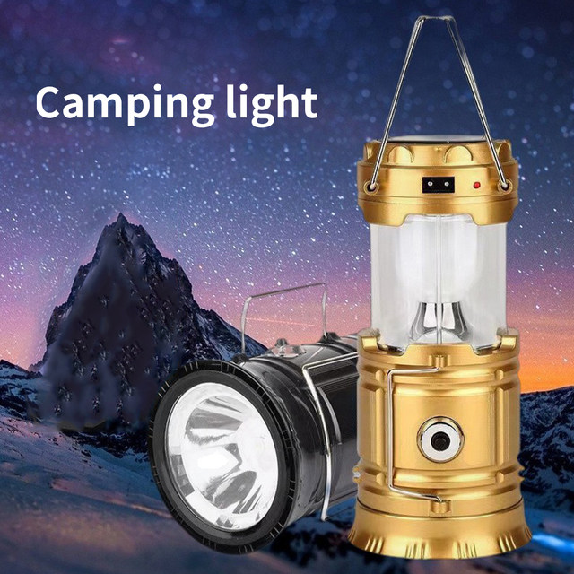 XRTECNA Solar Camping Lantern Large Capacity DC Rechargeable